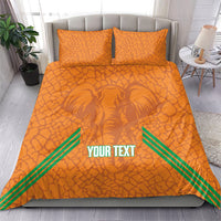 Ivory Coast Football Custom Bedding Set Les Elephants Dames Skin Style