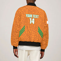 Ivory Coast Football Custom Bomber Jacket Les Elephants Dames Skin Style