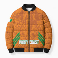 Ivory Coast Football Custom Bomber Puffer Jacket Les Elephants Dames Skin Style