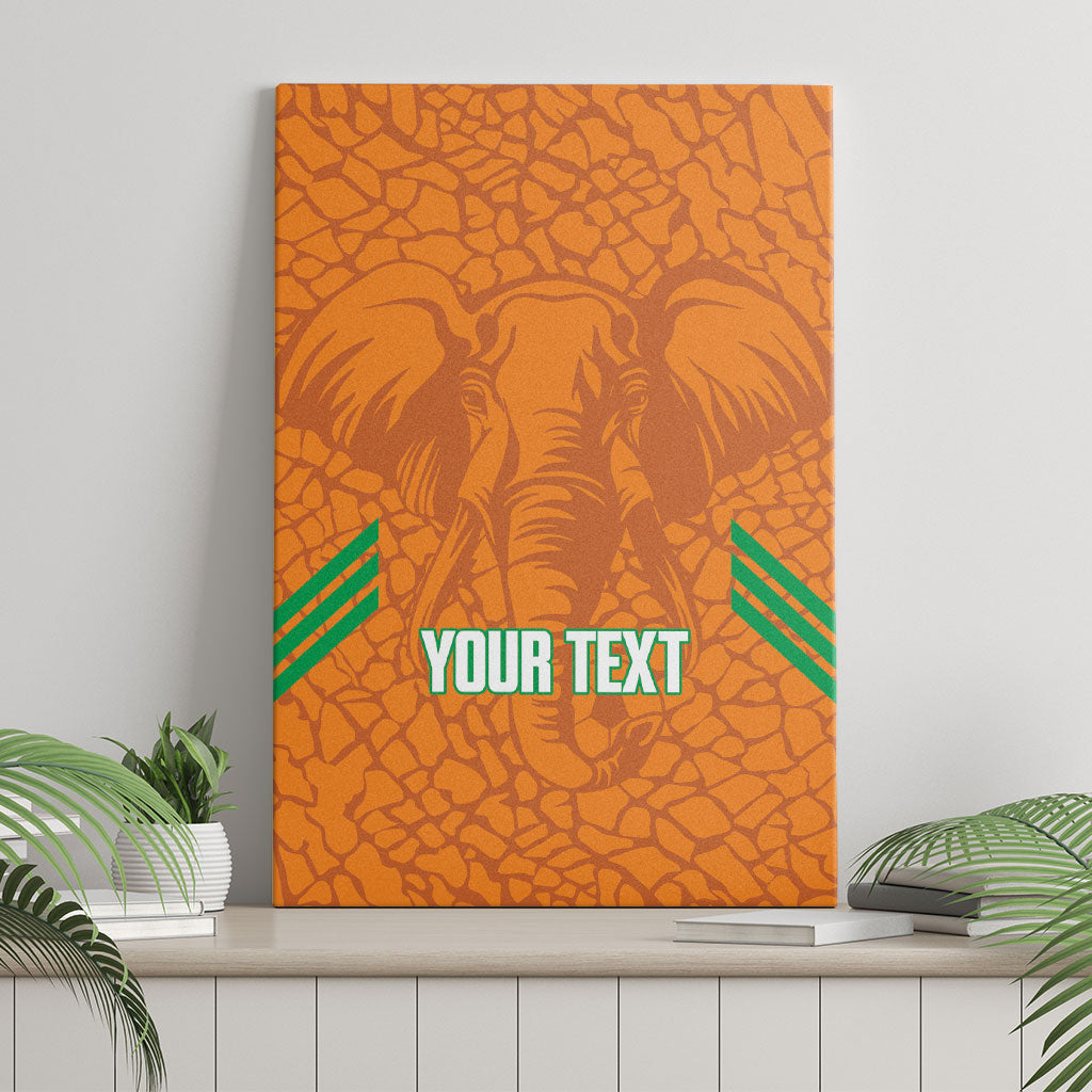 Ivory Coast Football Custom Canvas Wall Art Les Elephants Dames Skin Style