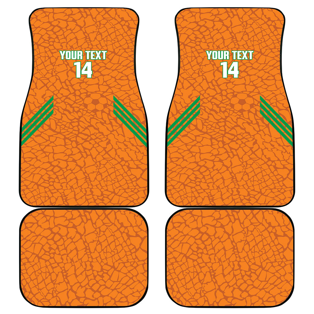 Ivory Coast Football Custom Car Mats Les Elephants Dames Skin Style