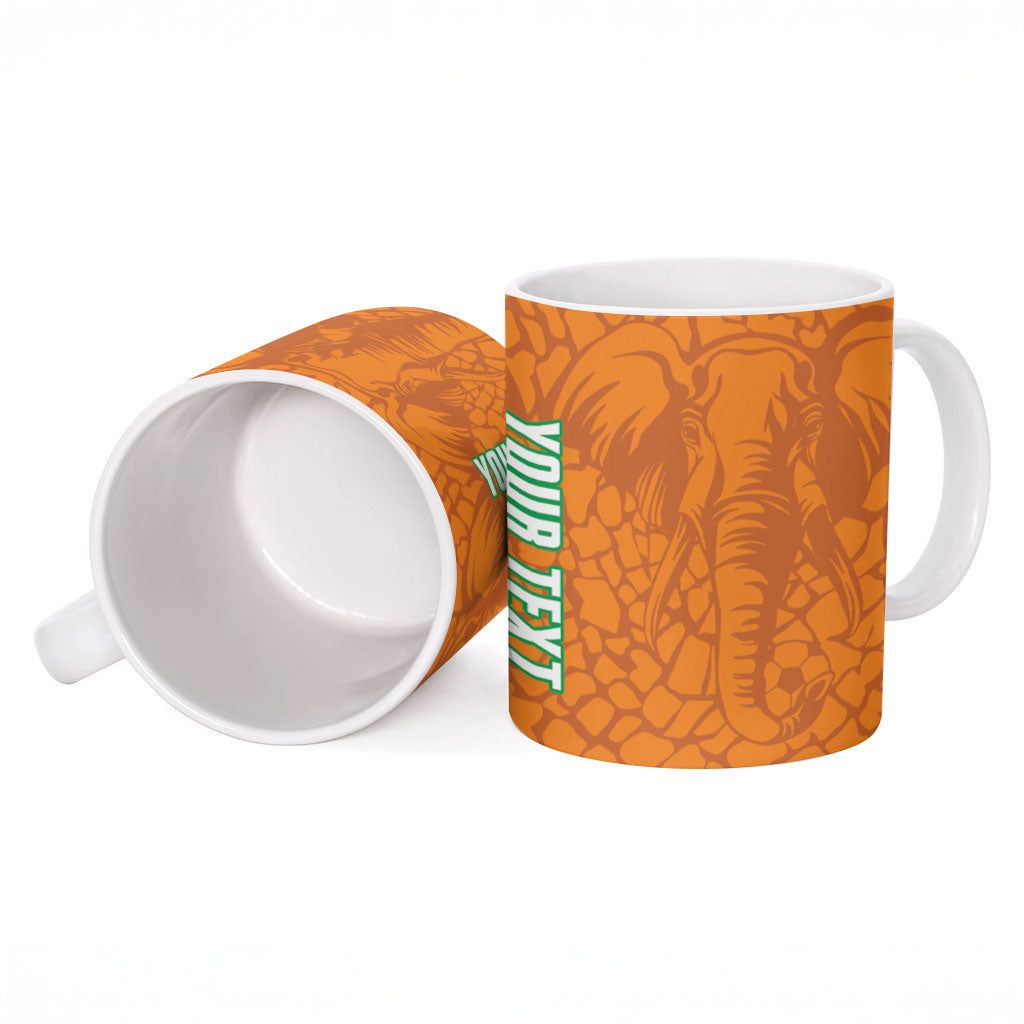 Ivory Coast Football Custom Ceramic Mug Les Elephants Dames Skin Style