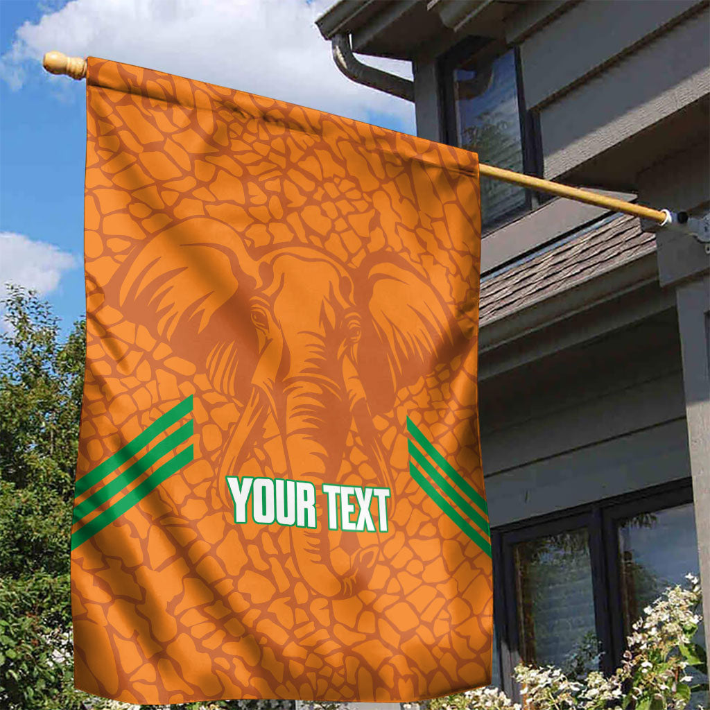 Ivory Coast Football Custom Garden Flag Les Elephants Dames Skin Style