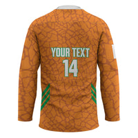 Ivory Coast Football Custom Hockey Jersey Les Elephants Dames Skin Style