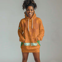 Ivory Coast Football Custom Hoodie Dress Les Elephants Dames Skin Style