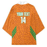 Ivory Coast Football Custom Kimono Les Elephants Dames Skin Style