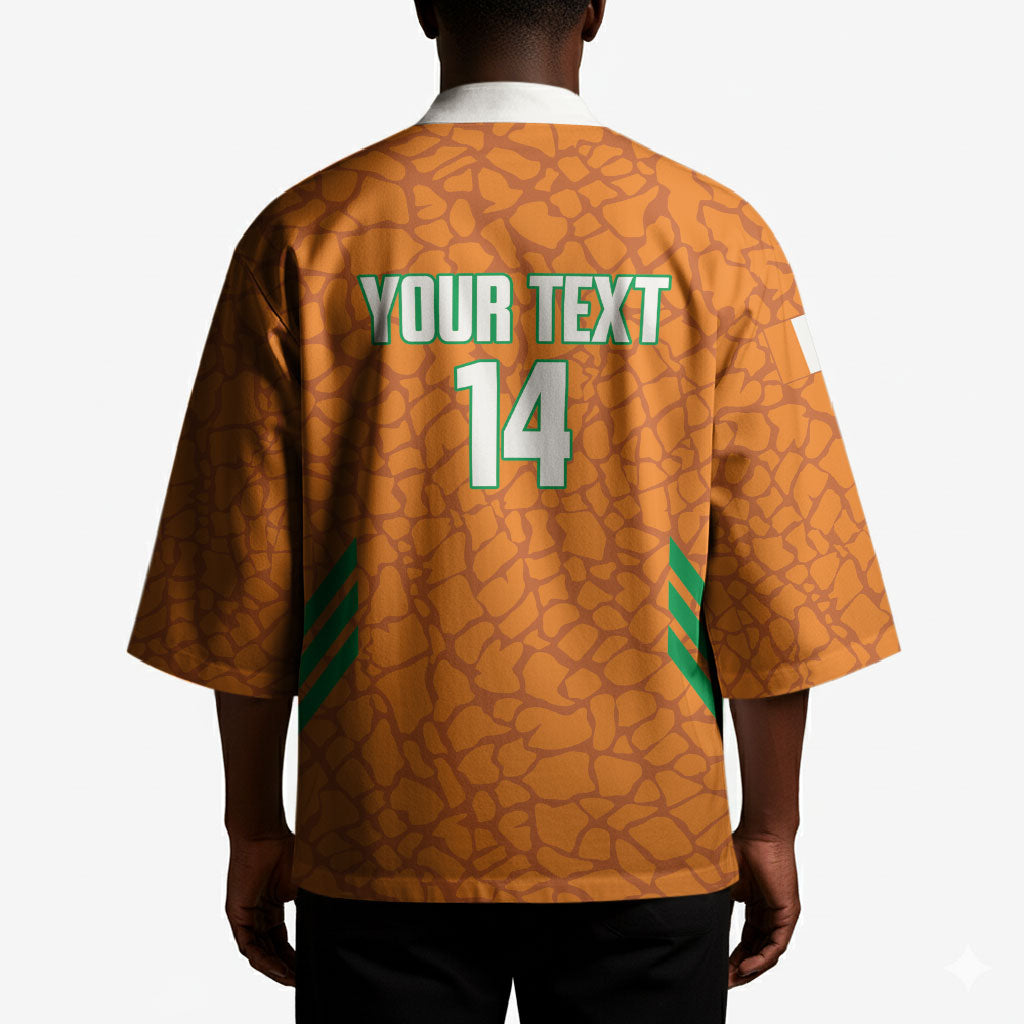 Ivory Coast Football Custom Kimono Les Elephants Dames Skin Style