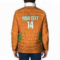 Ivory Coast Football Custom Padded Jacket Les Elephants Dames Skin Style