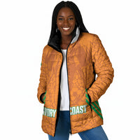 Ivory Coast Football Custom Padded Jacket Les Elephants Dames Skin Style