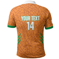 Ivory Coast Football Custom Polo Shirt Les Elephants Dames Skin Style