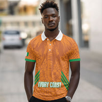 Ivory Coast Football Custom Polo Shirt Les Elephants Dames Skin Style