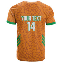 Ivory Coast Football Custom T shirt Les Elephants Dames Skin Style