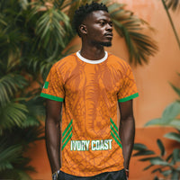 Ivory Coast Football Custom T shirt Les Elephants Dames Skin Style