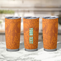 Ivory Coast Football Custom Tumbler Cup Les Elephants Dames Skin Style