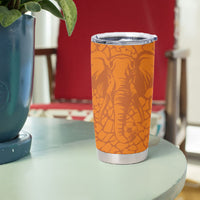 Ivory Coast Football Custom Tumbler Cup Les Elephants Dames Skin Style
