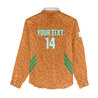 Ivory Coast Football Custom Women Casual Shirt Les Elephants Dames Skin Style