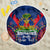 Personalised Haiti Independence Day Beach Blanket Ayiti 220th Anniversary With Dashiki Pattern - Wonder Print Shop
