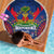 Personalised Haiti Independence Day Beach Blanket Ayiti 220th Anniversary With Dashiki Pattern - Wonder Print Shop