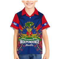 Personalised Haiti Independence Day Family Matching Mermaid Dress and Hawaiian Shirt Ayiti 220th Anniversary With Dashiki Pattern - Wonder Print Shop