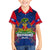 Personalised Haiti Independence Day Family Matching Off Shoulder Long Sleeve Dress and Hawaiian Shirt Ayiti 220th Anniversary With Dashiki Pattern - Wonder Print Shop