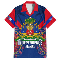 Personalised Haiti Independence Day Family Matching Short Sleeve Bodycon Dress and Hawaiian Shirt Ayiti 220th Anniversary With Dashiki Pattern - Wonder Print Shop
