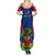 Personalised Haiti Independence Day Family Matching Summer Maxi Dress and Hawaiian Shirt Ayiti 220th Anniversary With Dashiki Pattern - Wonder Print Shop