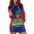 Personalised Haiti Independence Day Hoodie Dress Ayiti 220th Anniversary With Dashiki Pattern - Wonder Print Shop