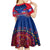 Personalised Haiti Independence Day Kid Short Sleeve Dress Ayiti 220th Anniversary With Dashiki Pattern - Wonder Print Shop