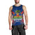 Personalised Haiti Independence Day Men Tank Top Ayiti 220th Anniversary With Dashiki Pattern - Wonder Print Shop