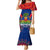 Personalised Haiti Independence Day Mermaid Dress Ayiti 220th Anniversary With Dashiki Pattern - Wonder Print Shop