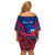 Personalised Haiti Independence Day Off Shoulder Short Dress Ayiti 220th Anniversary With Dashiki Pattern - Wonder Print Shop