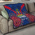 Personalised Haiti Independence Day Quilt Ayiti 220th Anniversary With Dashiki Pattern - Wonder Print Shop