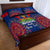 Personalised Haiti Independence Day Quilt Bed Set Ayiti 220th Anniversary With Dashiki Pattern - Wonder Print Shop