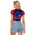 Personalised Haiti Independence Day Raglan Cropped T Shirt Ayiti 220th Anniversary With Dashiki Pattern - Wonder Print Shop