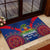 Personalised Haiti Independence Day Rubber Doormat Ayiti 220th Anniversary With Dashiki Pattern - Wonder Print Shop