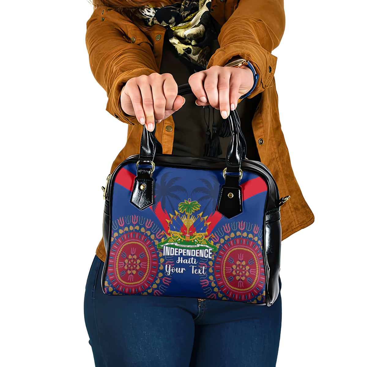 personalised-haiti-independence-day-shoulder-handbag-ayiti-220th-anniversary-with-dashiki-pattern