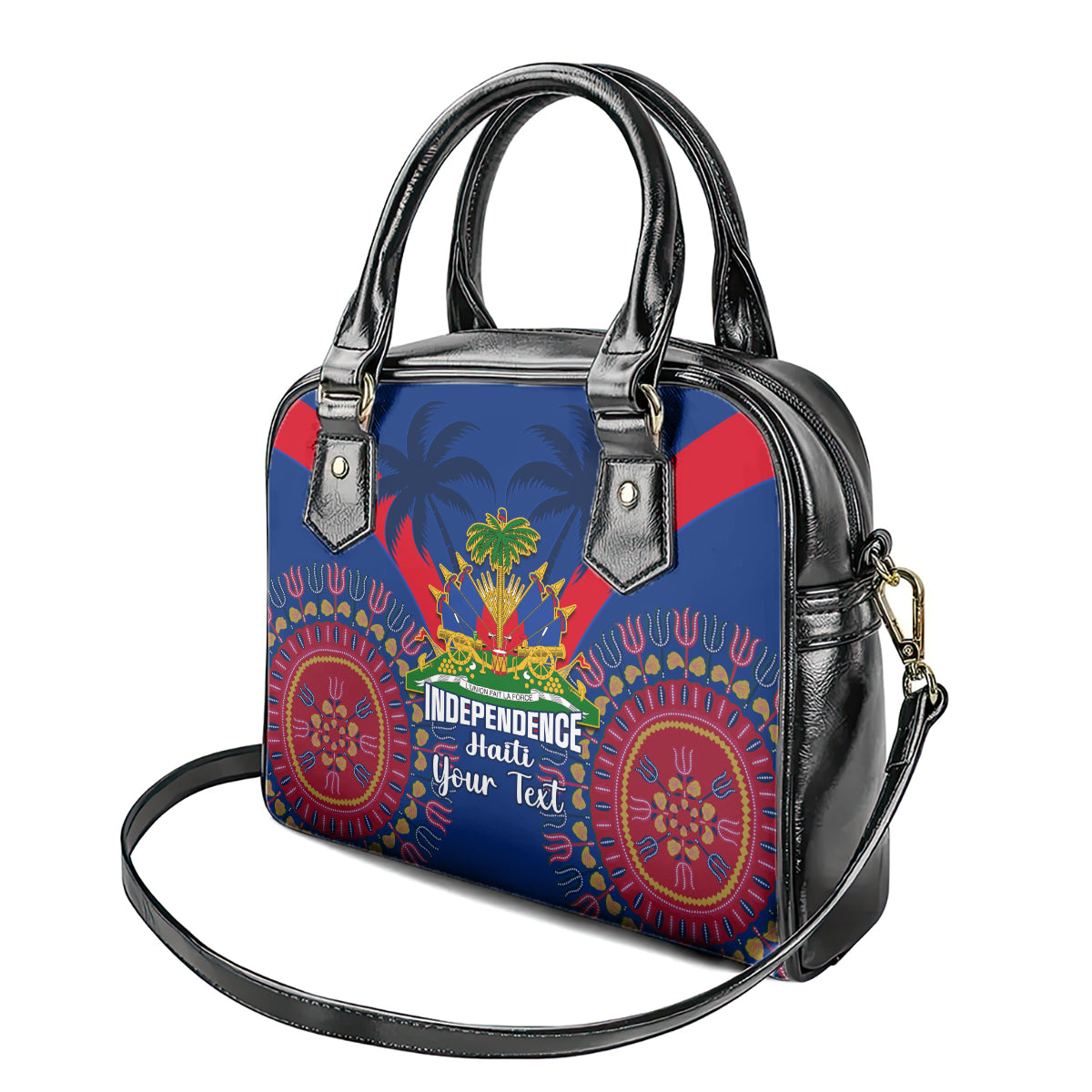 personalised-haiti-independence-day-shoulder-handbag-ayiti-220th-anniversary-with-dashiki-pattern