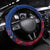 Haiti Independence Day Steering Wheel Cover Ayiti 220th Anniversary With Dashiki Pattern - Wonder Print Shop