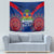 Personalised Haiti Independence Day Tapestry Ayiti 220th Anniversary With Dashiki Pattern - Wonder Print Shop