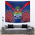 Personalised Haiti Independence Day Tapestry Ayiti 220th Anniversary With Dashiki Pattern - Wonder Print Shop