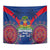 Personalised Haiti Independence Day Tapestry Ayiti 220th Anniversary With Dashiki Pattern - Wonder Print Shop