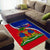 Personalised Haiti Independence Day Area Rug Ayiti National Emblem With Polynesian Pattern - Wonder Print Shop
