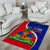Personalised Haiti Independence Day Area Rug Ayiti National Emblem With Polynesian Pattern - Wonder Print Shop