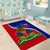 Personalised Haiti Independence Day Area Rug Ayiti National Emblem With Polynesian Pattern - Wonder Print Shop
