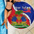 Personalised Haiti Independence Day Beach Blanket Ayiti National Emblem With Polynesian Pattern - Wonder Print Shop