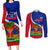 personalised-haiti-independence-day-couples-matching-long-sleeve-bodycon-dress-and-long-sleeve-button-shirt-ayiti-national-emblem-with-polynesian-pattern