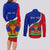 personalised-haiti-independence-day-couples-matching-long-sleeve-bodycon-dress-and-long-sleeve-button-shirt-ayiti-national-emblem-with-polynesian-pattern