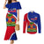 personalised-haiti-independence-day-couples-matching-mermaid-dress-and-long-sleeve-button-shirt-ayiti-national-emblem-with-polynesian-pattern
