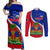 personalised-haiti-independence-day-couples-matching-off-shoulder-maxi-dress-and-long-sleeve-button-shirt-ayiti-national-emblem-with-polynesian-pattern