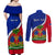 personalised-haiti-independence-day-couples-matching-off-shoulder-maxi-dress-and-long-sleeve-button-shirt-ayiti-national-emblem-with-polynesian-pattern